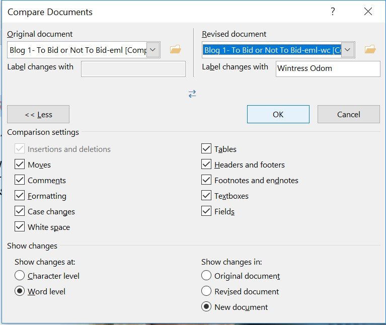 Word Tip of the Week: Compare Documents to See Revisions - The Writers ...